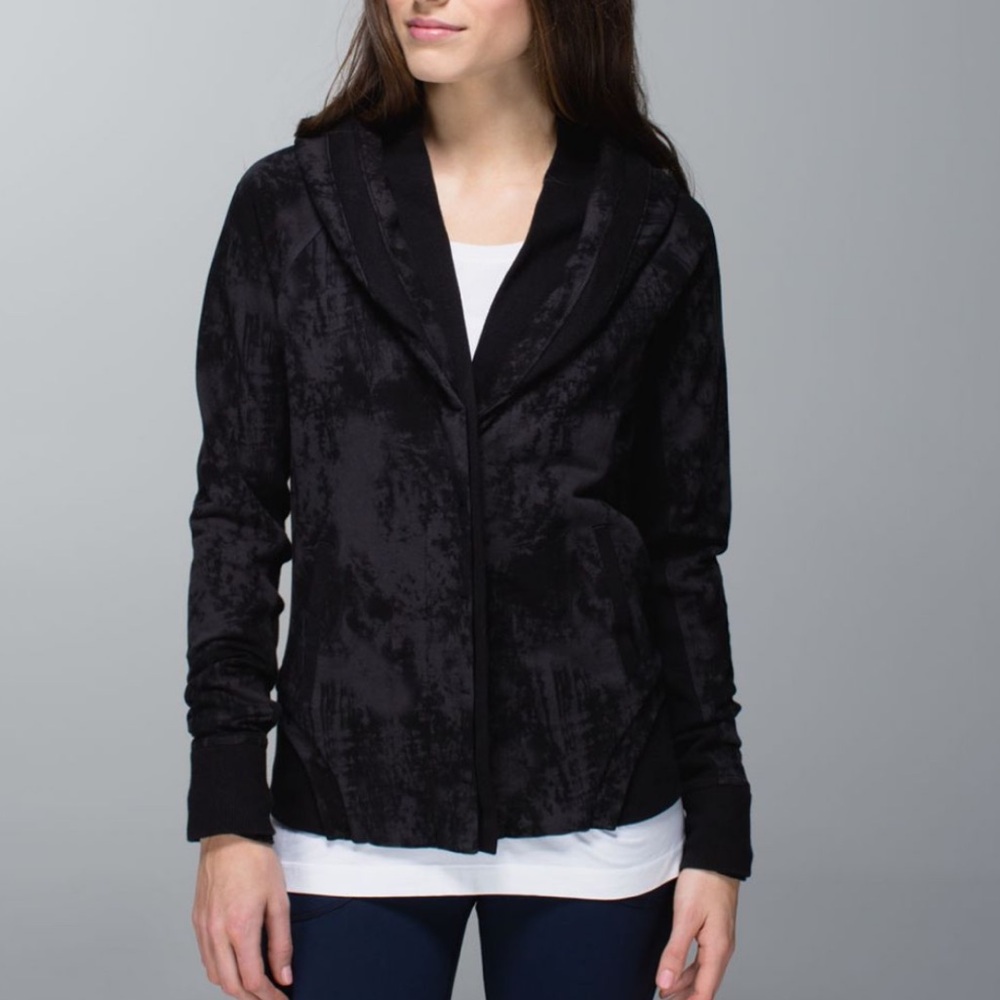 LULULEMON To Class Jacket Sea Bed Deep Coal Black